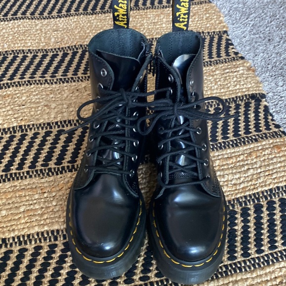 JADON BOOT SMOOTH LEATHER PLATFORMS. UK size 3 US size 5 or 5 1/2 - Picture 1 of 3